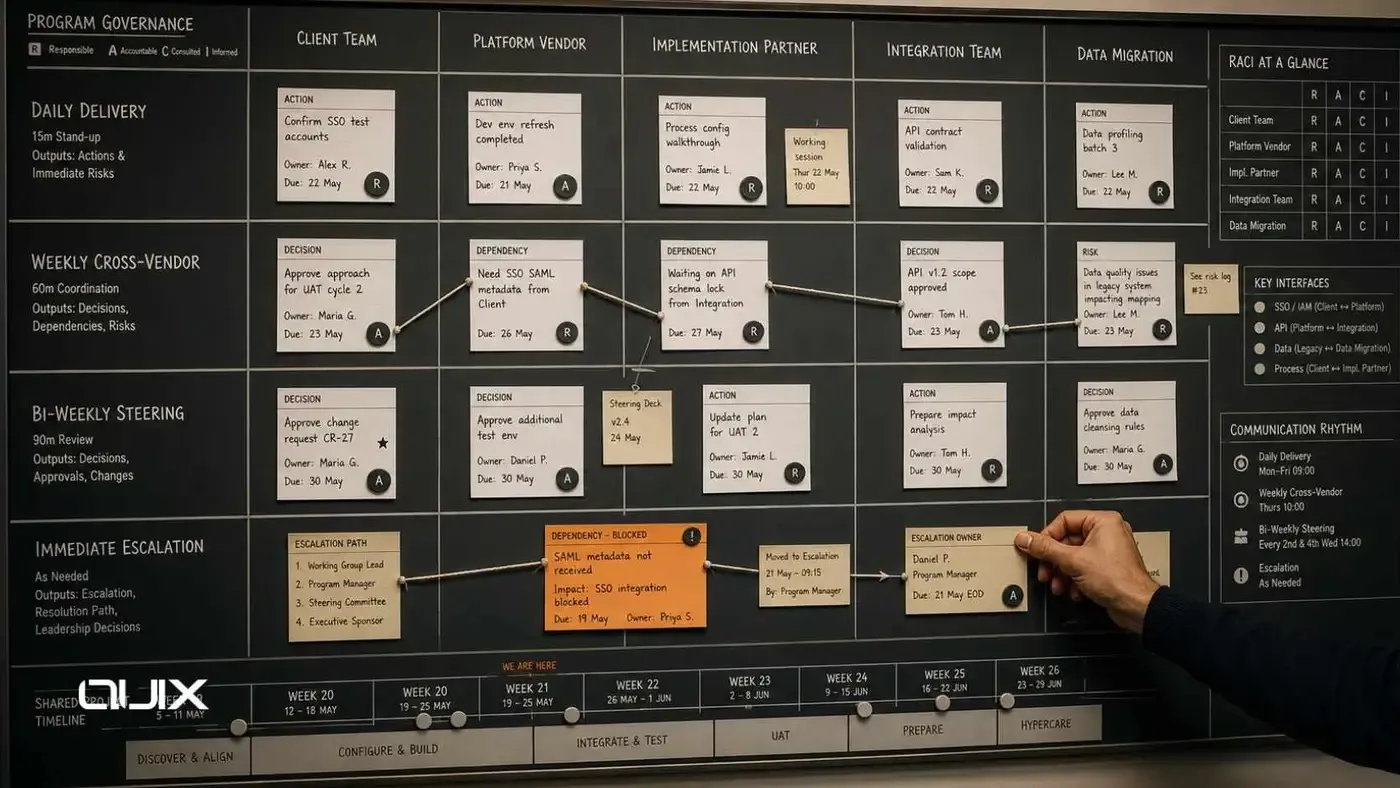 Vendor Coordination in Complex Enterprise Implementations